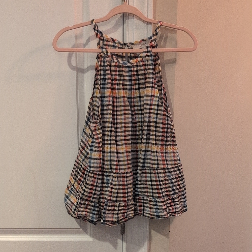 Loft Plaid Multicolor Women's Shirt